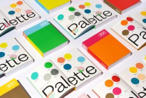 Design-led printed books with vibrant variable designs and minimalist typography, luxury print London