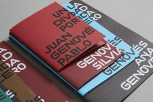 Premium printed books with a bold typeface cover, luxury book printing London