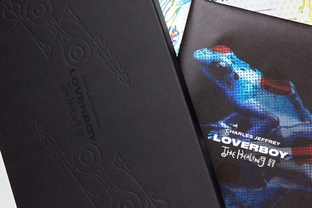 Blind embossed book cover premium print finishing